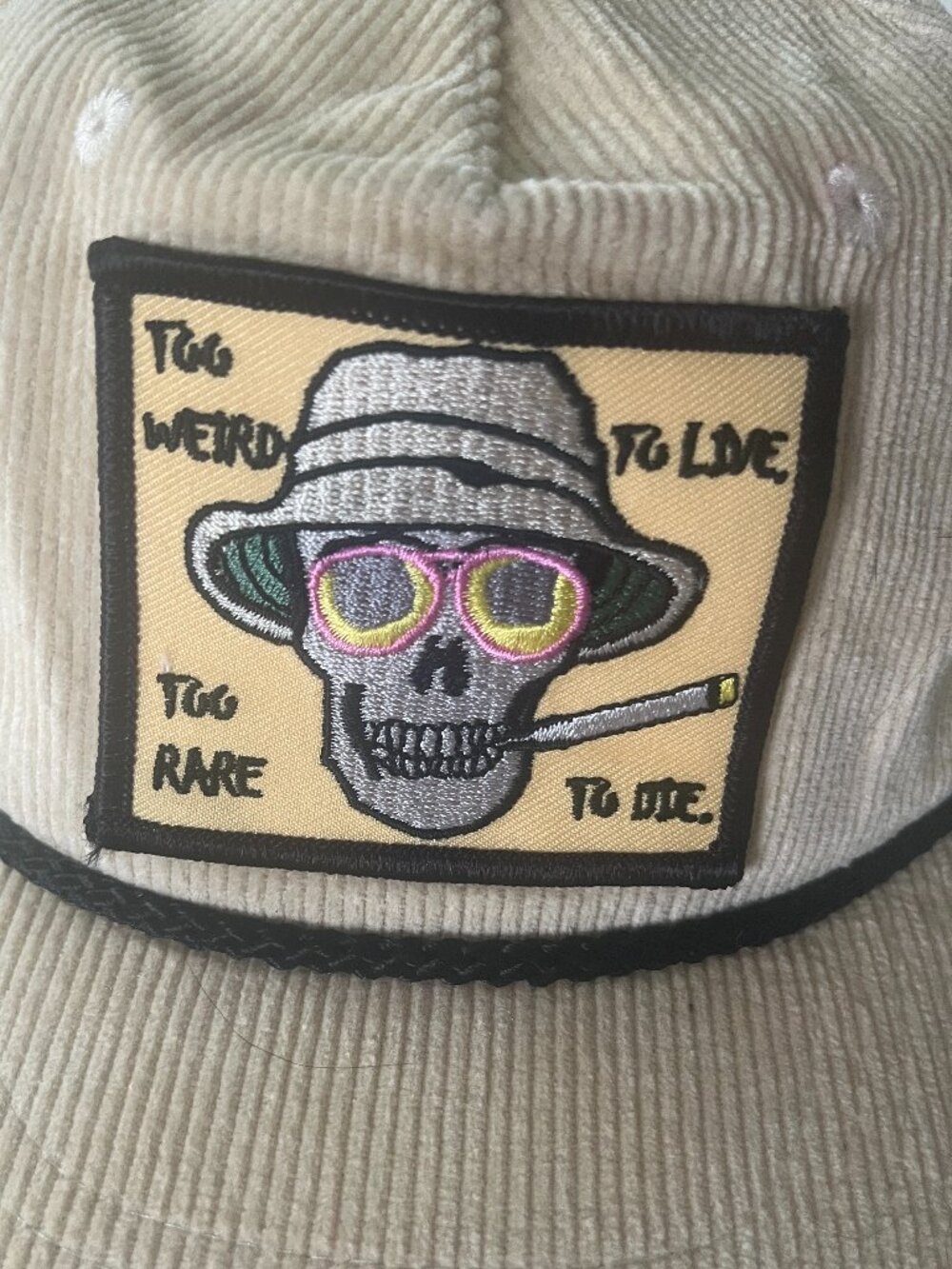 Snag Collective High Powered Mutant Hunter Thompson 5 Panel Corduroy Cap - Picture 2 of 8